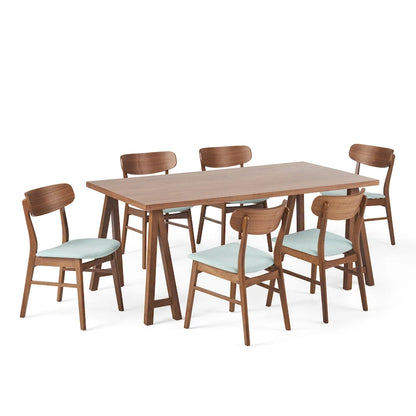 Lucious Mid-Century Modern 7 Piece Dining Set by Christopher Knight Home