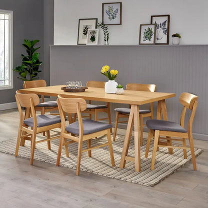 Lucious Mid-Century Modern 7 Piece Dining Set by Christopher Knight Home