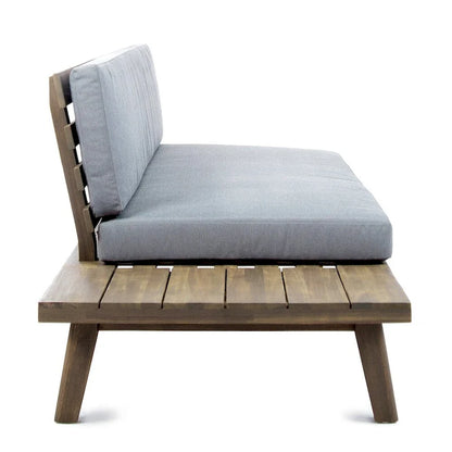 Christopher Knight Home Eulah Minimalist Wood and Fabric Left-Sided Sofa