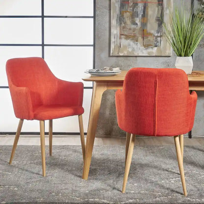 Carson Mid-century Fabric Dining Chair (Set of 2) by Christopher Knight Home