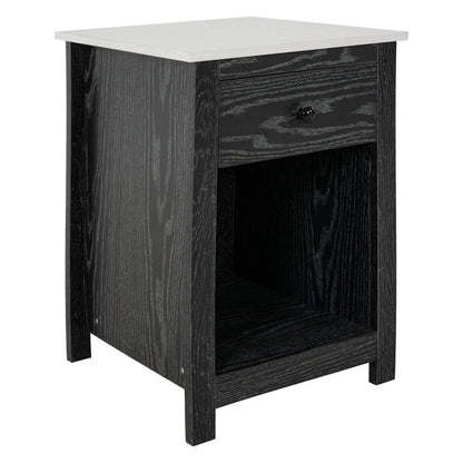 End Table with Drawer and Shelf 2 Tier Side Table Storage Cabinet Side Table with Drawer End Table with Storage