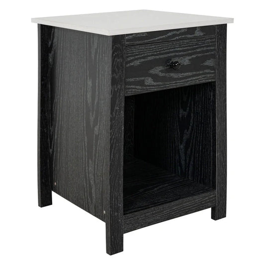 End Table with Drawer and Shelf 2 Tier Side Table Storage Cabinet Side Table with Drawer End Table with Storage