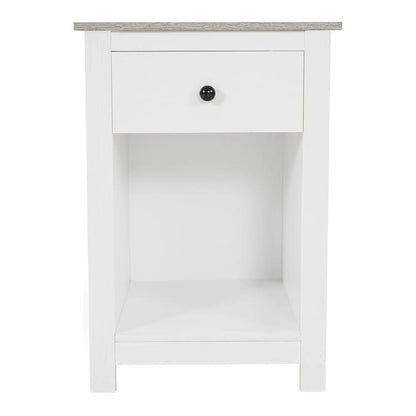 End Table with Drawer and Shelf 2 Tier Side Table Storage Cabinet Side Table with Drawer End Table with Storage
