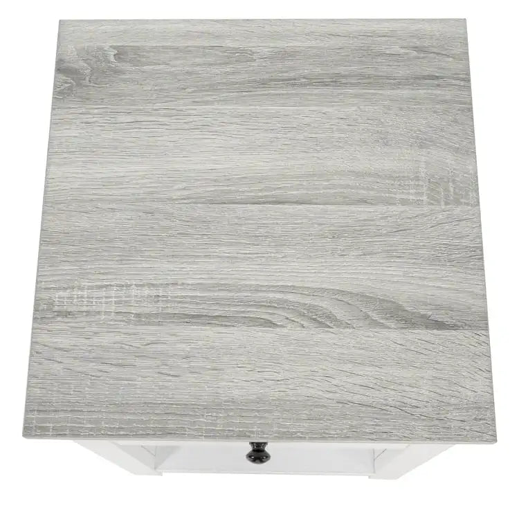 End Table with Drawer and Shelf 2 Tier Side Table Storage Cabinet Side Table with Drawer End Table with Storage