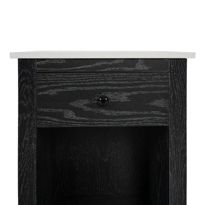End Table with Drawer and Shelf 2 Tier Side Table Storage Cabinet Side Table with Drawer End Table with Storage