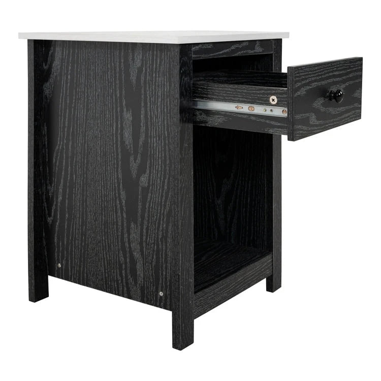 End Table with Drawer and Shelf 2 Tier Side Table Storage Cabinet Side Table with Drawer End Table with Storage