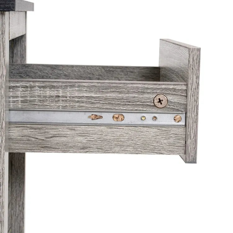 End Table with Drawer and Shelf 2 Tier Side Table Storage Cabinet Side Table with Drawer End Table with Storage