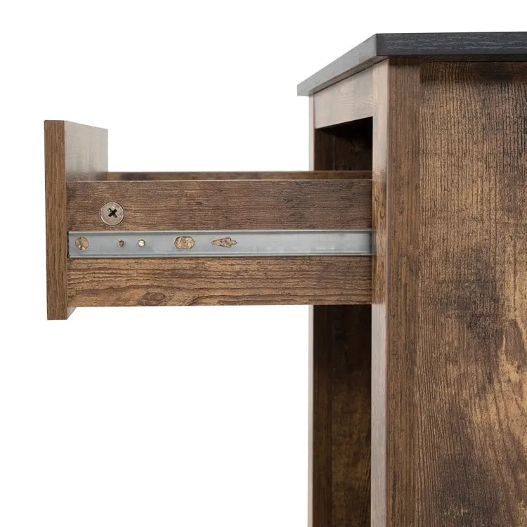 End Table with Drawer and Shelf 2 Tier Side Table Storage Cabinet Side Table with Drawer End Table with Storage