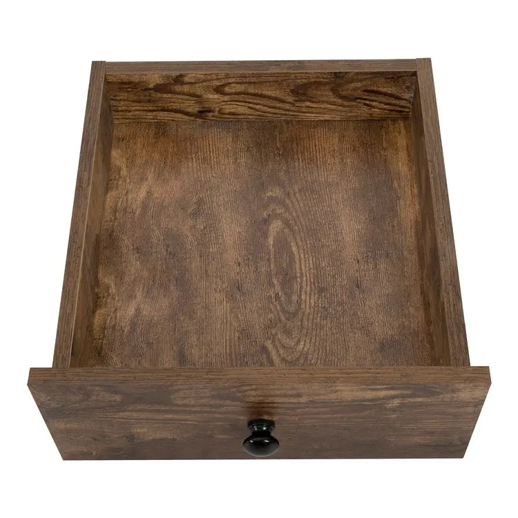 End Table with Drawer and Shelf 2 Tier Side Table Storage Cabinet Side Table with Drawer End Table with Storage