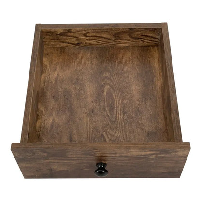 End Table with Drawer and Shelf 2 Tier Side Table Storage Cabinet Side Table with Drawer End Table with Storage