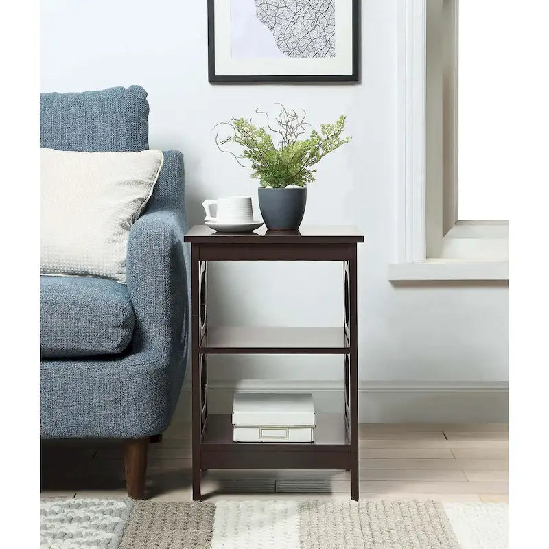 Convenience Concepts Omega End Table with Shelves