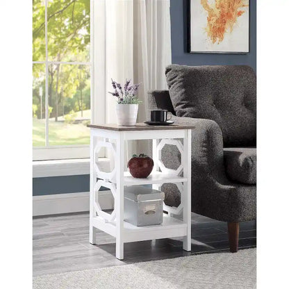 Convenience Concepts Omega End Table with Shelves