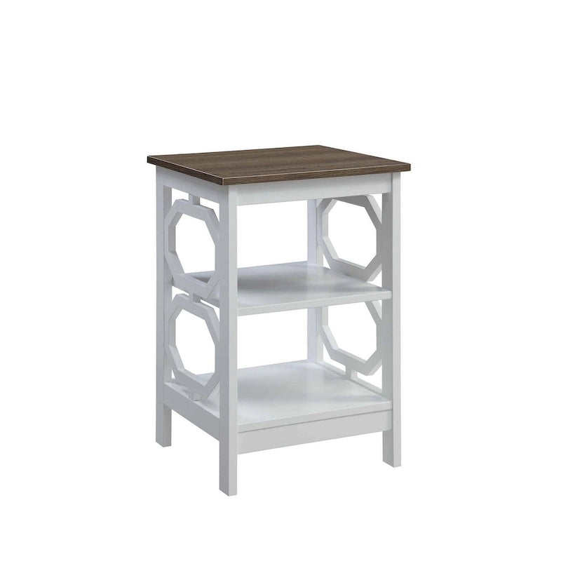 Convenience Concepts Omega End Table with Shelves