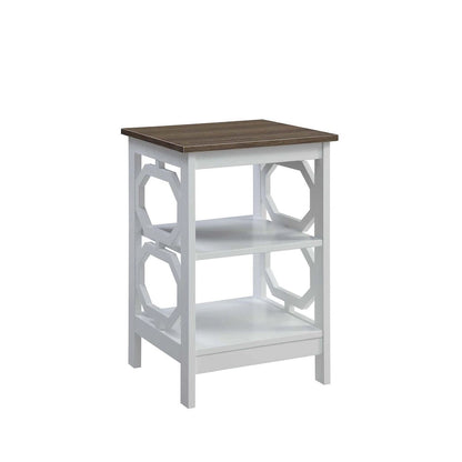Convenience Concepts Omega End Table with Shelves