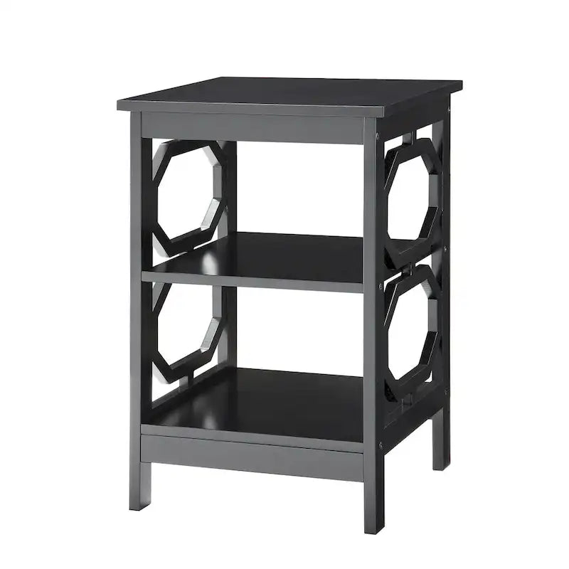 Convenience Concepts Omega End Table with Shelves