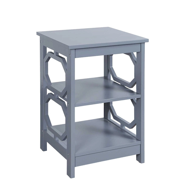 Convenience Concepts Omega End Table with Shelves