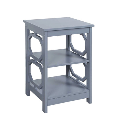 Convenience Concepts Omega End Table with Shelves