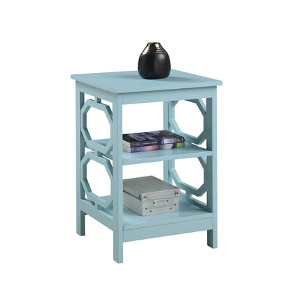 Convenience Concepts Omega End Table with Shelves