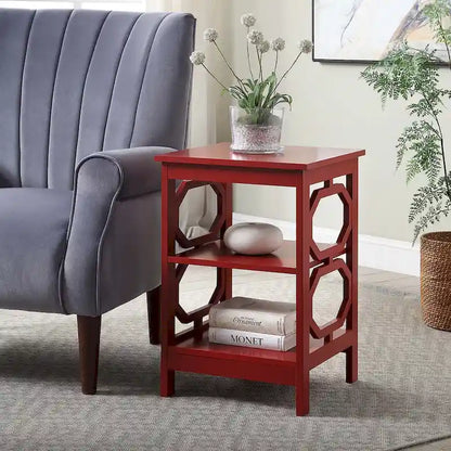 Convenience Concepts Omega End Table with Shelves