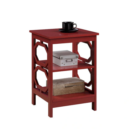 Convenience Concepts Omega End Table with Shelves