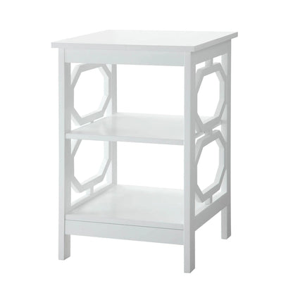 Convenience Concepts Omega End Table with Shelves