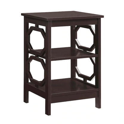 Convenience Concepts Omega End Table with Shelves