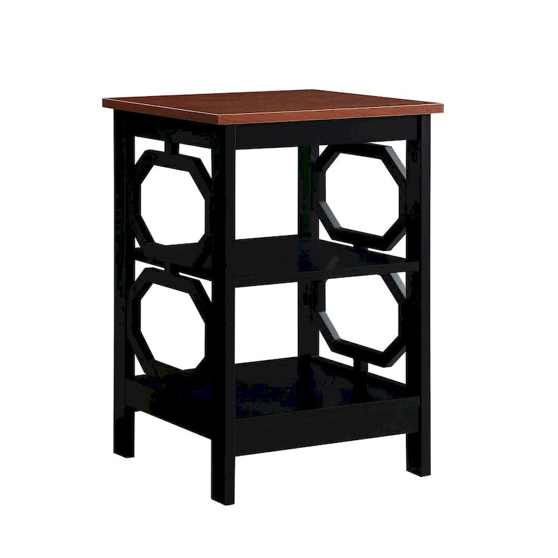 Convenience Concepts Omega End Table with Shelves