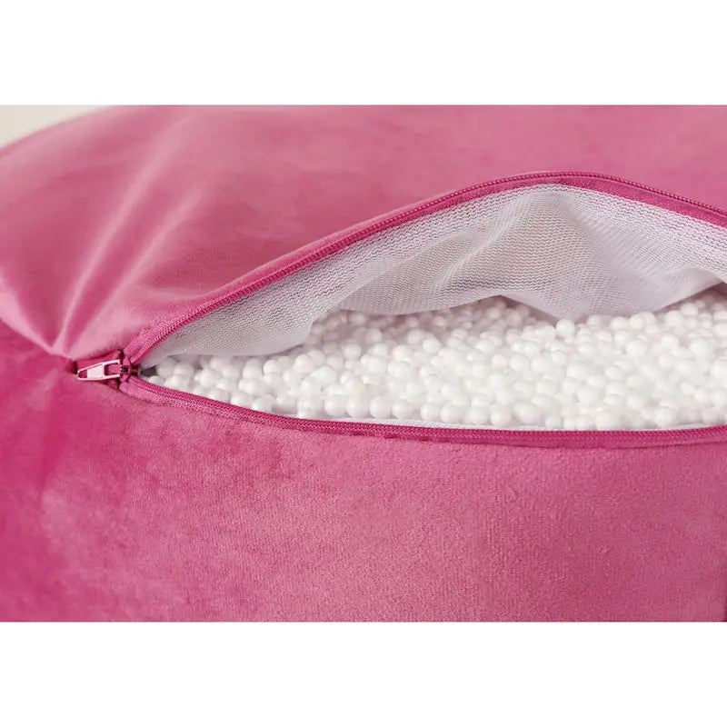 Gouchee Home Belgique Velvet Pouf Ottoman