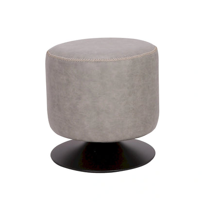Somette 5305 Round Vintage Upholstered Ottoman