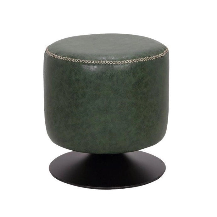 Somette 5305 Round Vintage Upholstered Ottoman