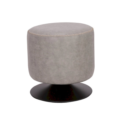 Somette 5305 Round Vintage Upholstered Ottoman