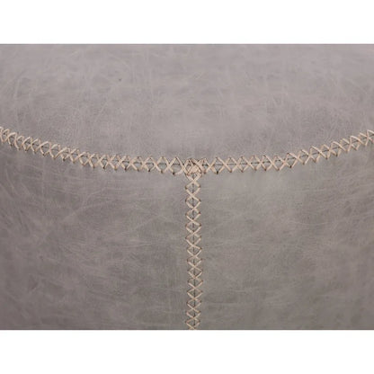 Somette 5305 Round Vintage Upholstered Ottoman