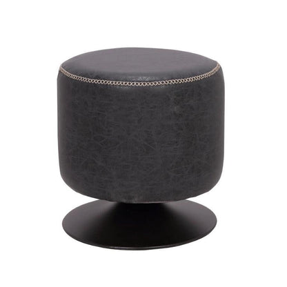 Somette 5305 Round Vintage Upholstered Ottoman