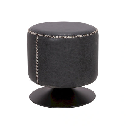 Somette 5305 Round Vintage Upholstered Ottoman