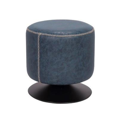 Somette 5305 Round Vintage Upholstered Ottoman