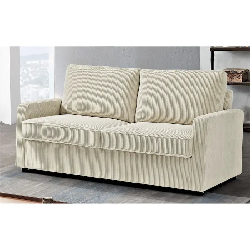 US Pride Furniture Manchester Corduroy 70 inch Square Arms Sofa Bed