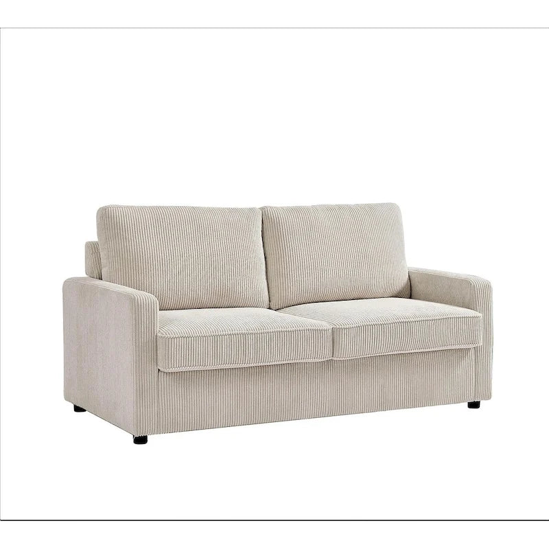 US Pride Furniture Manchester Corduroy 70 inch Square Arms Sofa Bed