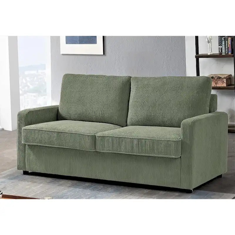 US Pride Furniture Manchester Corduroy 70 inch Square Arms Sofa Bed