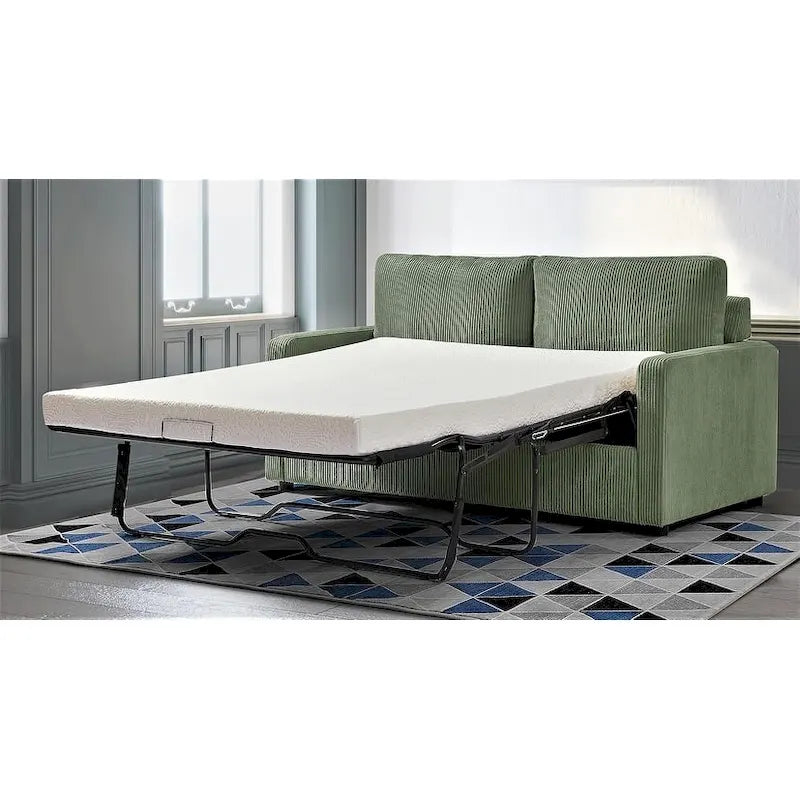 US Pride Furniture Manchester Corduroy 70 inch Square Arms Sofa Bed