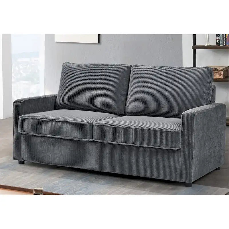 US Pride Furniture Manchester Corduroy 70 inch Square Arms Sofa Bed