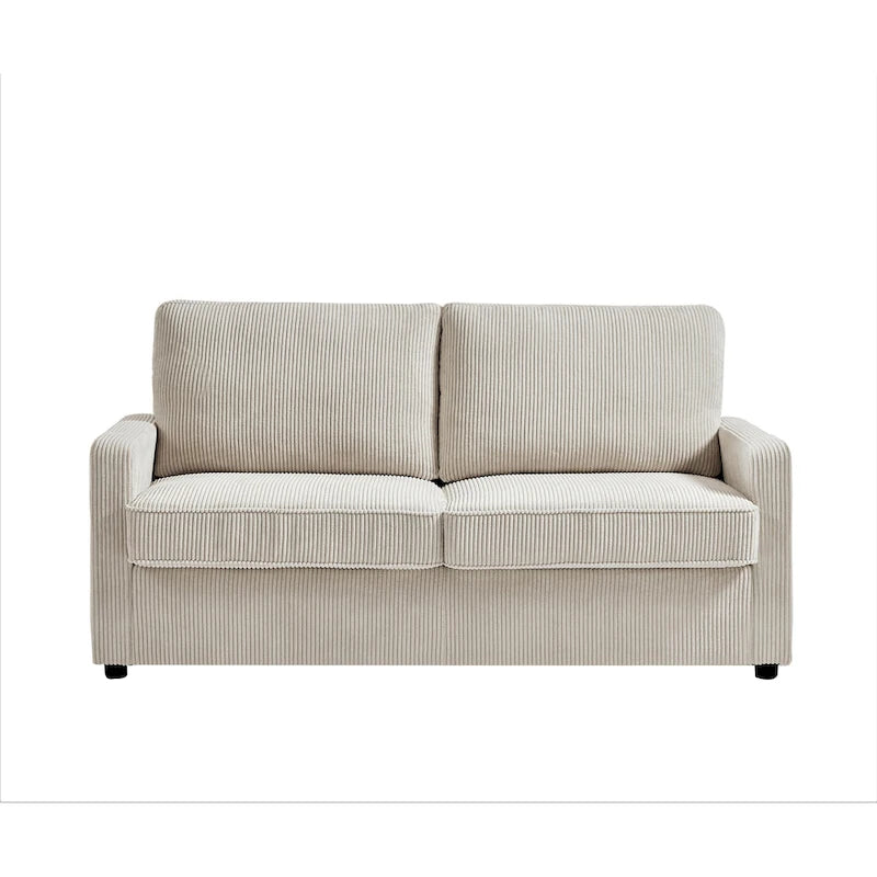 US Pride Furniture Manchester Corduroy 70 inch Square Arms Sofa Bed