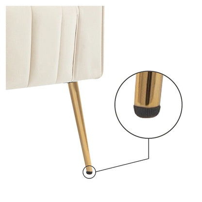 Velvet Accent Chair, Wingback Arm Chair with Gold Legs, Upholstered Single Sofa for Living Room Bedroom