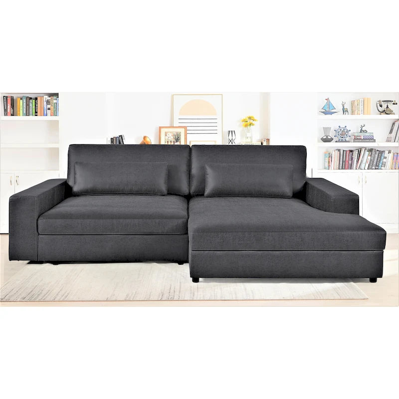 US Pride Furniture 105.52 inch Oversize Facing Chaise Sectional Sofa