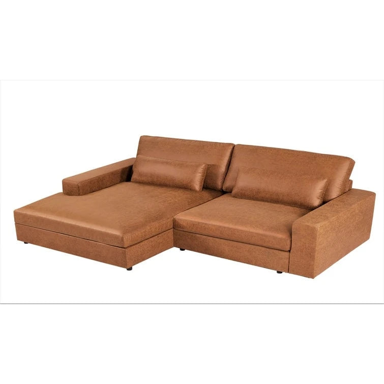 US Pride Furniture 105.52 inch Oversize Facing Chaise Sectional Sofa