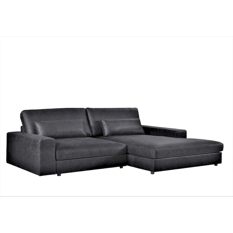 US Pride Furniture 105.52 inch Oversize Facing Chaise Sectional Sofa