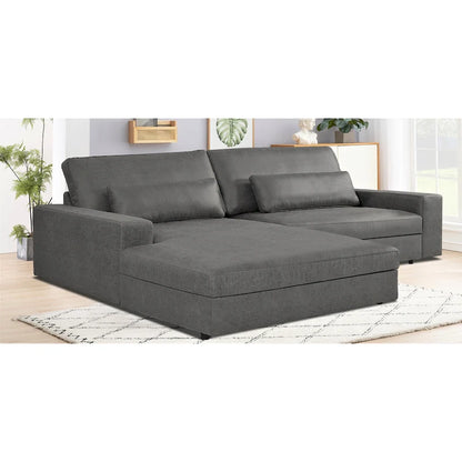 US Pride Furniture 105.52 inch Oversize Facing Chaise Sectional Sofa