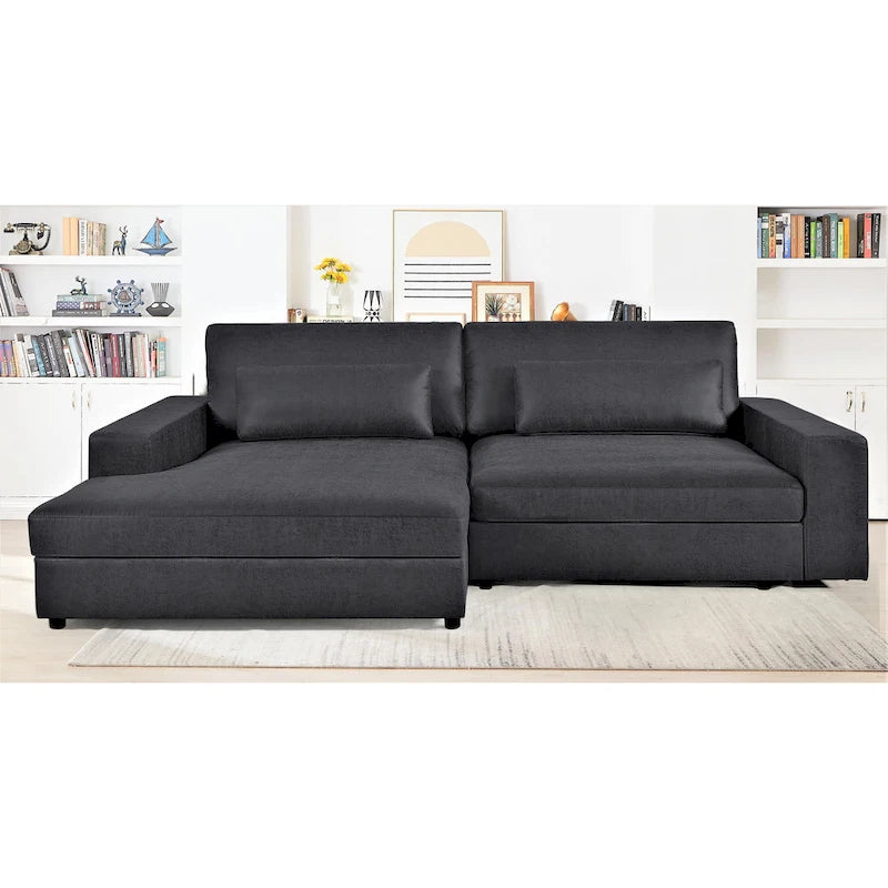 US Pride Furniture 105.52 inch Oversize Facing Chaise Sectional Sofa