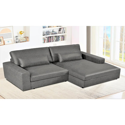 US Pride Furniture 105.52 inch Oversize Facing Chaise Sectional Sofa