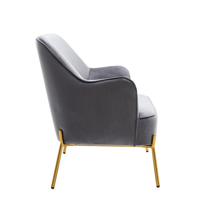 Porthos Home Kyler Loveseat Couch Sofa, Velvet Upholstery, Gold Chrome Legs