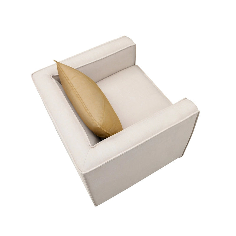 Dack Contemporary Fabric Upholstered Accent Chair by Furniture of America